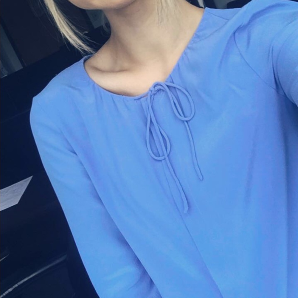 Soft blue top